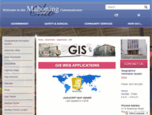 Tablet Screenshot of gis.mahoningcountyoh.gov
